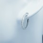 Boucles d'oreilles en or blanc avec diamants certifiés 0,55 ct Total