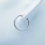 Boucles d'oreilles en or blanc avec diamants certifiés 0,55 ct Total