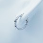 Orecchini Cerchio in Oro Bianco con Diamanti Certificati 0.27 ct Totali