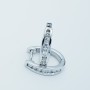 Orecchini Cerchio in Oro Bianco con Diamanti Certificati 0.27 ct Totali