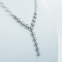 18kt White Gold and Certified Diamonds Necklace - Model (Cupra)