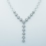 Collana in Oro Bianco 18kt e Diamanti Certificati - Modello (Cupra)