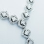 Collana in Oro Bianco 18kt e Diamanti Certificati - Modello (Cupra)