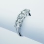 BAGUE VERETTA avec 5 DIAMANTS Total Carats 1.00