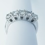 BAGUE VERETTA avec 5 DIAMANTS Total Carats 2.00