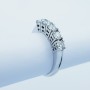 VERETTA RING with 5 DIAMONDS Total Carats 1.15