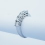 ANELLO VERETTA con 5 DIAMANTI da Carati Totali 1.15