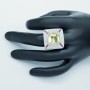 18 kt White Gold Ring with Certified Gemstones - Modelo (Egypt)