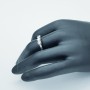 Anello Trilogy in Oro 18kt con Diamanti Certificati 0.50ct Totali - Modello (Trilogy)