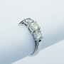 Bague trilogie en or 18 carats avec 1,30 ct de diamants certifiés - Modèle (Divergent)