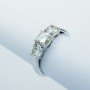 Trilogy Ring in 18kt Gold with 1.30ct Total Certified Diamonds - Model (Divergent)