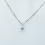 CIONDOLO DIAMANTE PUNTO LUCE in ORO BIANCO 18 kt 0.75 ct G VS1