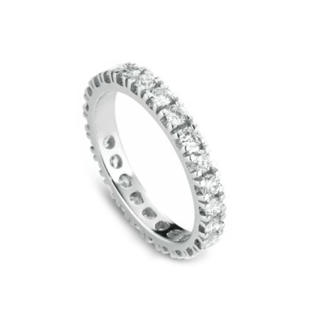 ANELLO VERETTA ETERNITY con DIAMANTI CERTIFICATI 2.50 ct Totale