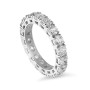 BAGUE D'ÉTERNITÉ VERETTA avec DIAMANTS CERTIFIÉS 3,00 ct Total