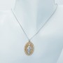 18 KT GOLD MADONNA NECKLACE WITH CERTIFIED DIAMONDS
