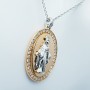 18 KT GOLD MADONNA NECKLACE WITH CERTIFIED DIAMONDS