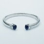 Bracelet en or 18 carats avec saphirs et diamants certifiés - Modèle (Queen)