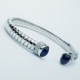18 kt Gold Bracelet with Certified Sapphires and Diamonds - Model (Queen)