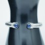 18 kt Gold Bracelet with Certified Sapphires and Diamonds - Model (Queen)