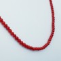 CORAL NECKLACE LENGTH 40 18 KT GOLD CLOSURE
