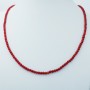CORAL NECKLACE LENGTH 40 18 KT GOLD CLOSURE