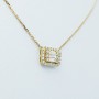 Collana Ciondolo in Oro 18 kt con Diamanti Certificati - (Box)