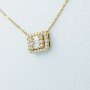 Collana Ciondolo in Oro 18 kt con Diamanti Certificati - (Box)