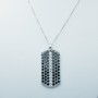 Collana Ciondolo in Oro Bianco 18 kt con Diamanti Certificati - Modello (Constellation)