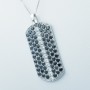 18 kt White Gold Pendant Necklace with Certified Diamonds - Model (Constellation)