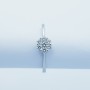 ANELLO in ORO BIANCO 18kt con DIAMANTI 0.28 ct Totali - Modello (MAGIC)