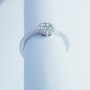 ANELLO in ORO BIANCO 18kt con DIAMANTI 0.28 ct Totali - Modello (MAGIC)
