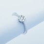 ANELLO in ORO BIANCO 18kt con DIAMANTI 0.28 ct Totali - Modello (MAGIC)