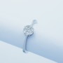 18kt WHITE GOLD RING with DIAMONDS 0.28 ct Total - Model (MAGIC)