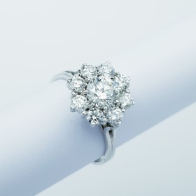 Bague en or 18kt avec diamants certifiés - Modèle (Asgard)