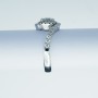 18 kt Gold Ring with Certified Diamonds - Model (Tribute)