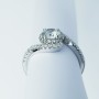 18 kt Gold Ring with Certified Diamonds - Model (Tribute)
