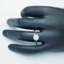 ANELLO in ORO BIANCO 18kt con DIAMANTI 0.52 ct Totali - Modello (MAGIC)