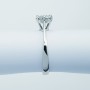 ANELLO in ORO BIANCO 18kt con DIAMANTI 0.52 ct Totali - Modello (MAGIC)