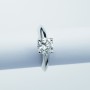 Bague solitaire avec diamants certifiés 0,80 ct total - Modèle (Sharm)