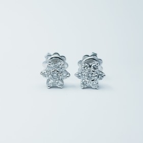 Boucles d'oreilles en or 18 carats DIAMANTS 0.80 ct total - Modèle (MAGIC)
