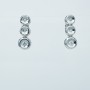 18 kt GOLD DIAMONDS EARRINGS 0.13 ct total - Model (Onion)