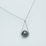 Parure in Oro Bianco 18 kt con Perle e Diamanti Certificati - Modello (Tahiti)