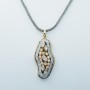 18 kt Gold Pendant Necklace with Certified Diamonds - Model (Fill)