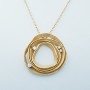 Collana Pendente Dune in Oro 18 kt e Diamanti Certificati