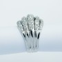 Anello in Oro 18kt con Diamanti Certificati 0.98 ct Tot. - Modello (Plasa)