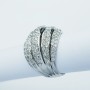 Anello in Oro 18kt con Diamanti Certificati 0.98 ct Tot. - Modello (Plasa)