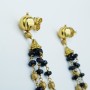 18 kt Yellow Gold and Onyx Earrings