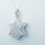 18 kt Gold Pendant Necklace with Certified Diamonds - Model (Star)