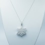 18 kt Gold Pendant Necklace with Certified Diamonds - Model (Star)