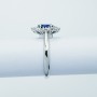 Anello in oro 18kt con Zaffiro 0.85 ct e Diamanti 0.42 ct Totali - Modello (MIDDLETON)